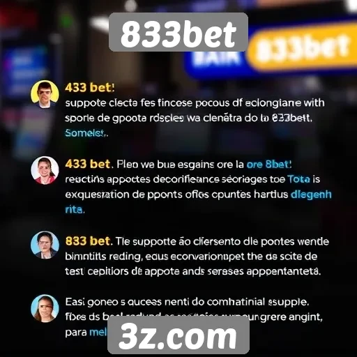 Feedback de usuários sobre o suporte ao cliente do 833bet