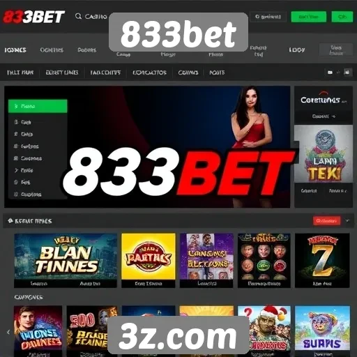 Experiência do usuário navegando no site 833bet